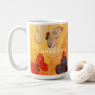 蝶カラフル芸術 コーヒーマグカップ