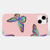 蝶カラフル蝶、蝶の羽の電話ケース Case-Mate iPhoneケース (裏面 (横))