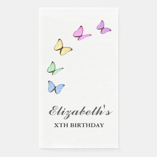 蝶カラフル誕生日 (正面)