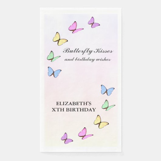 蝶カラフル誕生日 (正面)