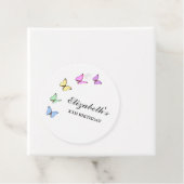 蝶カラフル誕生日 フェイバータグ (インサイチュ)