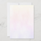 蝶カラフル誕生日 招待状 (裏面)