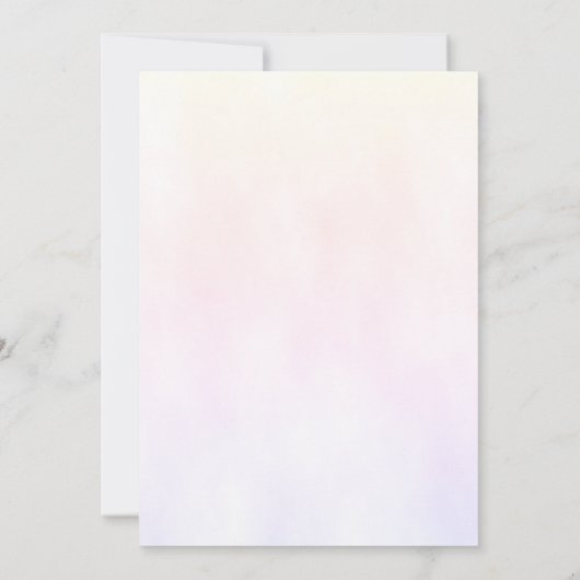 蝶カラフル誕生日 招待状 (裏面)