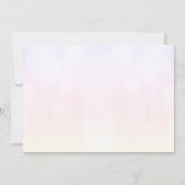 蝶カラフル誕生日 招待状 (裏面)