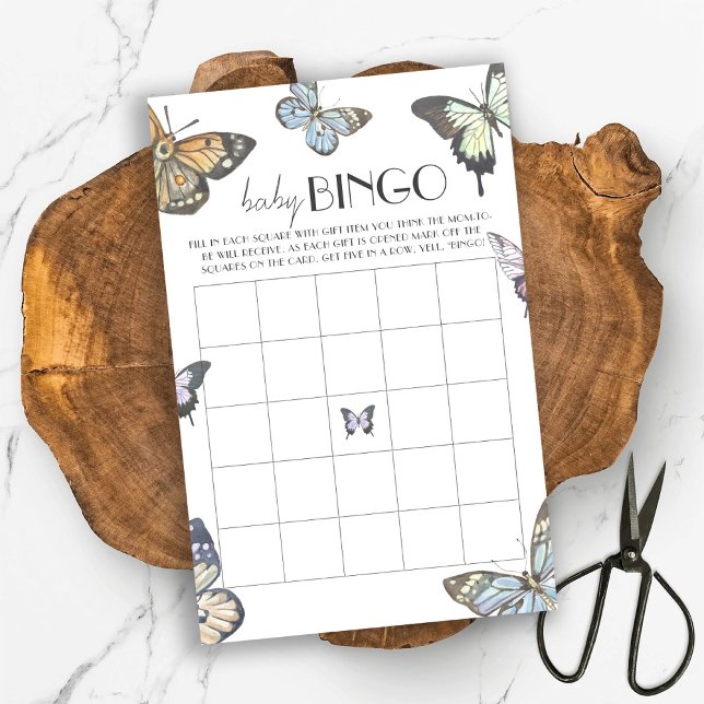 蝶カラフル赤ちゃんシャワーベビービンゴゲーム (クリエイターアップロード済み)
