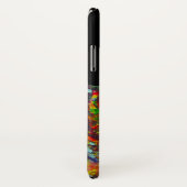 蝶カラフル赤金ゴールドイエローモノグラムブラック Case-Mate iPhoneケース (裏面/右)