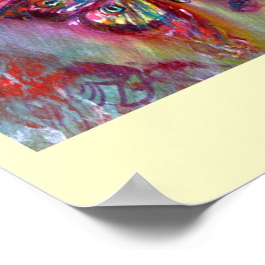 蝶カラフル集 ポスター (角)