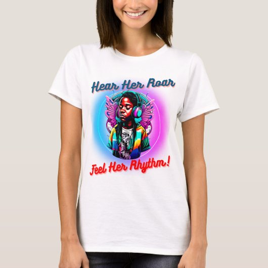 蝶カラフル顔 Tシャツ (正面)