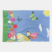 蝶カラフル類 キッチンタオル (横)