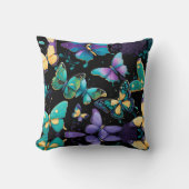 蝶カラフル類 クッション (正面)