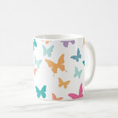 蝶カラフル類 コーヒーマグカップ (正面右)
