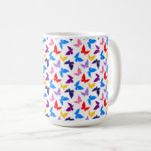 蝶カラフル類 コーヒーマグカップ (正面右)