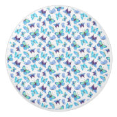 蝶カラフル類 セラミックノブ (正面)