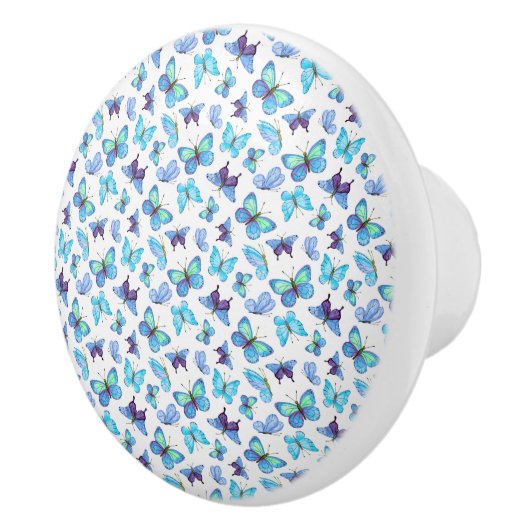 蝶カラフル類 セラミックノブ (右)