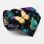 蝶カラフル類 ネクタイ (ロール)