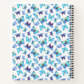 蝶カラフル類 ノートブック (裏面)