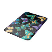 蝶カラフル類 バスマット (アングル)