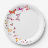 蝶カラフル類 ペーパープレート (正面)