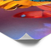 蝶カラフル類 ポスター (角)