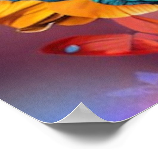 蝶カラフル類 ポスター (角)