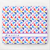 蝶カラフル類 マウスパッド (正面)