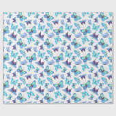 蝶カラフル類 ラッピングペーパー (フラット)