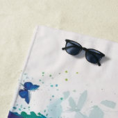 蝶カラフル1 ビーチタオル (インサイチュ)