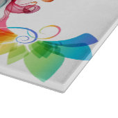 蝶カラフル カッティングボード (角)