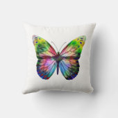 蝶カラフル クッション (裏面)