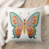 蝶カラフル クッション (ブランケット)