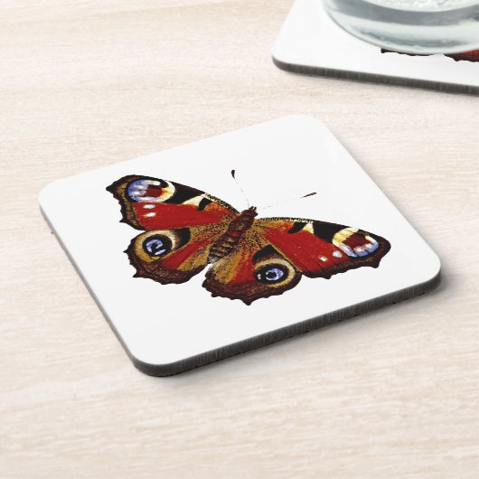 蝶カラフル コースター (左側)