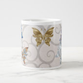 蝶カラフル ジャンボコーヒーマグカップ (正面)