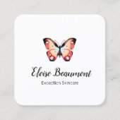 蝶カラフル スクエア名刺 (正面)