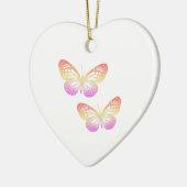 蝶カラフル セラミックオーナメント (左)