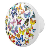 蝶カラフル セラミックノブ (右)