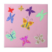 蝶カラフル タイル (正面)