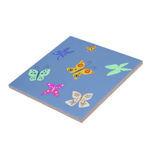 蝶カラフル タイル (側面)