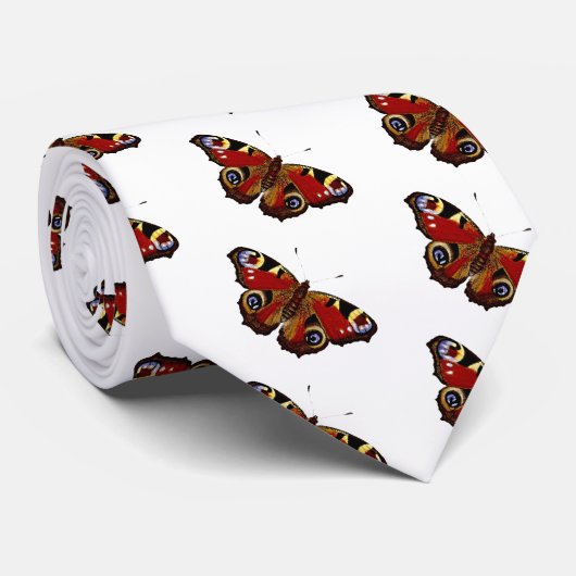 蝶カラフル ネクタイ (ロール)