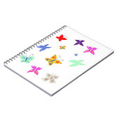 蝶カラフル ノートブック (左側)