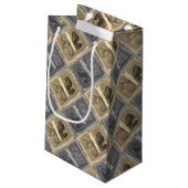 蝶カラフル |ハーフドロップ |ツイスト | スモールペーパーバッグ (裏面アングル)