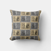 蝶カラフル |フィルタ |ハーフドロップ | クッション (正面)