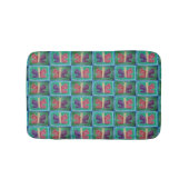 蝶カラフル |フィルタ |ハーフドロップ | バスマット (正面)