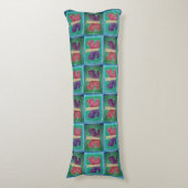 蝶カラフル |フィルタ |ハーフドロップ | ボディピロー (正面縦)