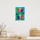 蝶カラフル |フィルタ |基本 | ポスター (キッチン)