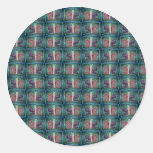 蝶カラフル |フォグフィルタ |基本 | ラウンドシール (正面)