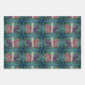 蝶カラフル |フォグフィルタ |基本 | ラッピングペーパーシート (正面3)