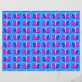 蝶カラフル |マイアミフィルタースクラップブック紙 (裏面)