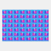 蝶カラフル |マイアミフィルタ |基本 | ラッピングペーパーシート (正面)