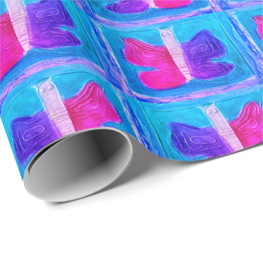 蝶カラフル |マイアミフィルタ |基本 | ラッピングペーパー (ロールコーナー)