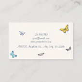 蝶カラフル 名刺 (裏面)